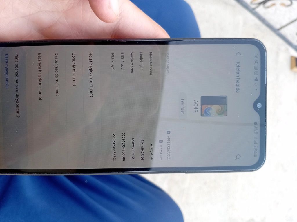 Samsung A04s sotiladi