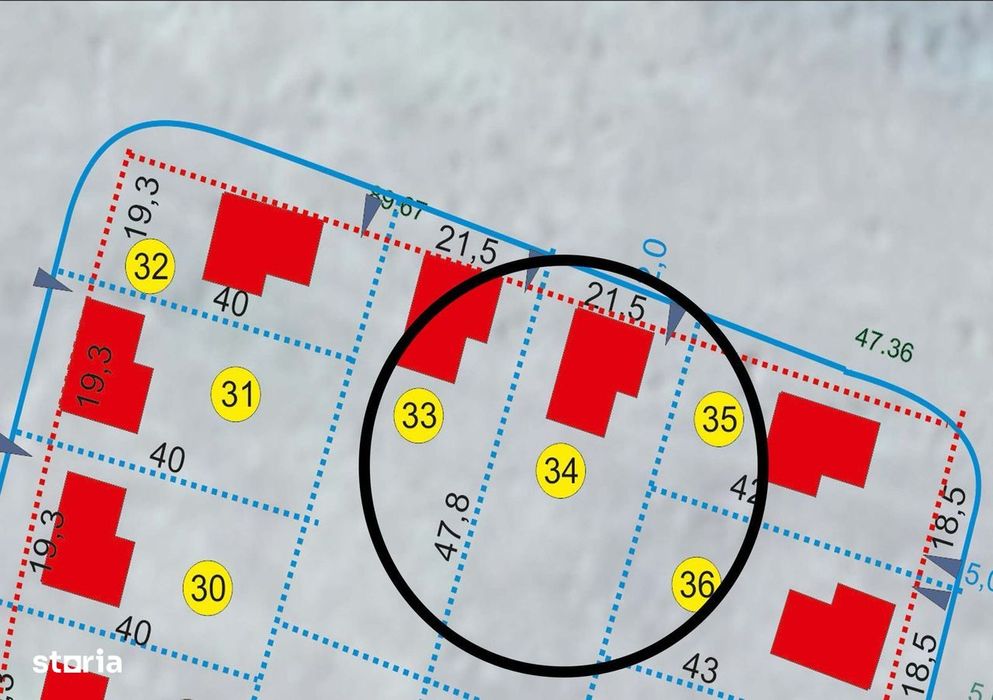 Teren intravilan pentru constructii in cartier Belvedere Parcela 34