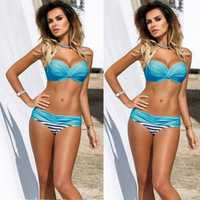 Costum de baie sutien cu push up slip brazilian diferite culori