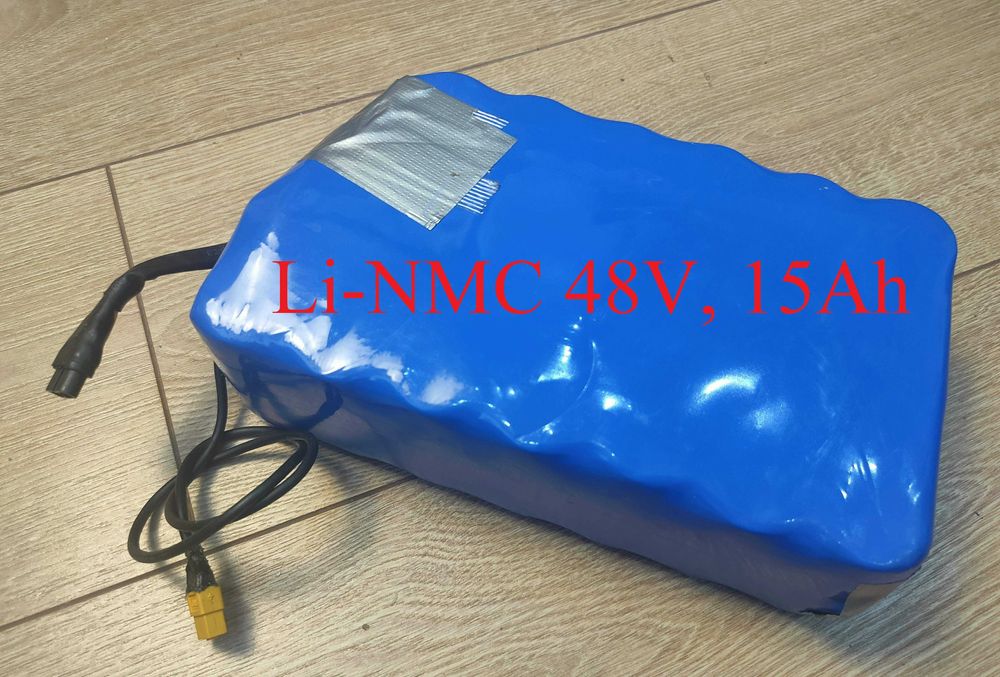 Литиевый аккумулятор Li-NMC 48В 15Ач для электровелосипеда и т. д.