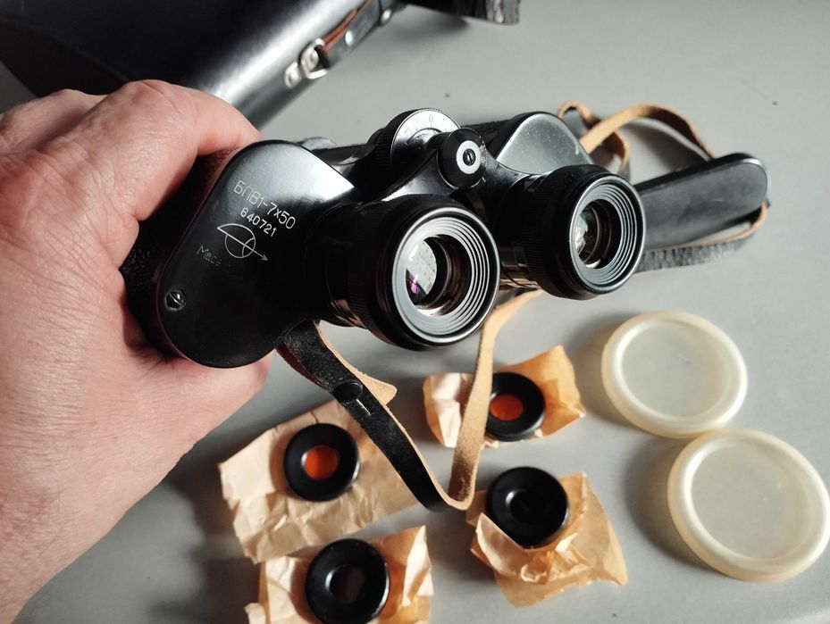 ТОП НОВ Съветски Бинокъл-БПВ1 7х50-MADE IN СССР