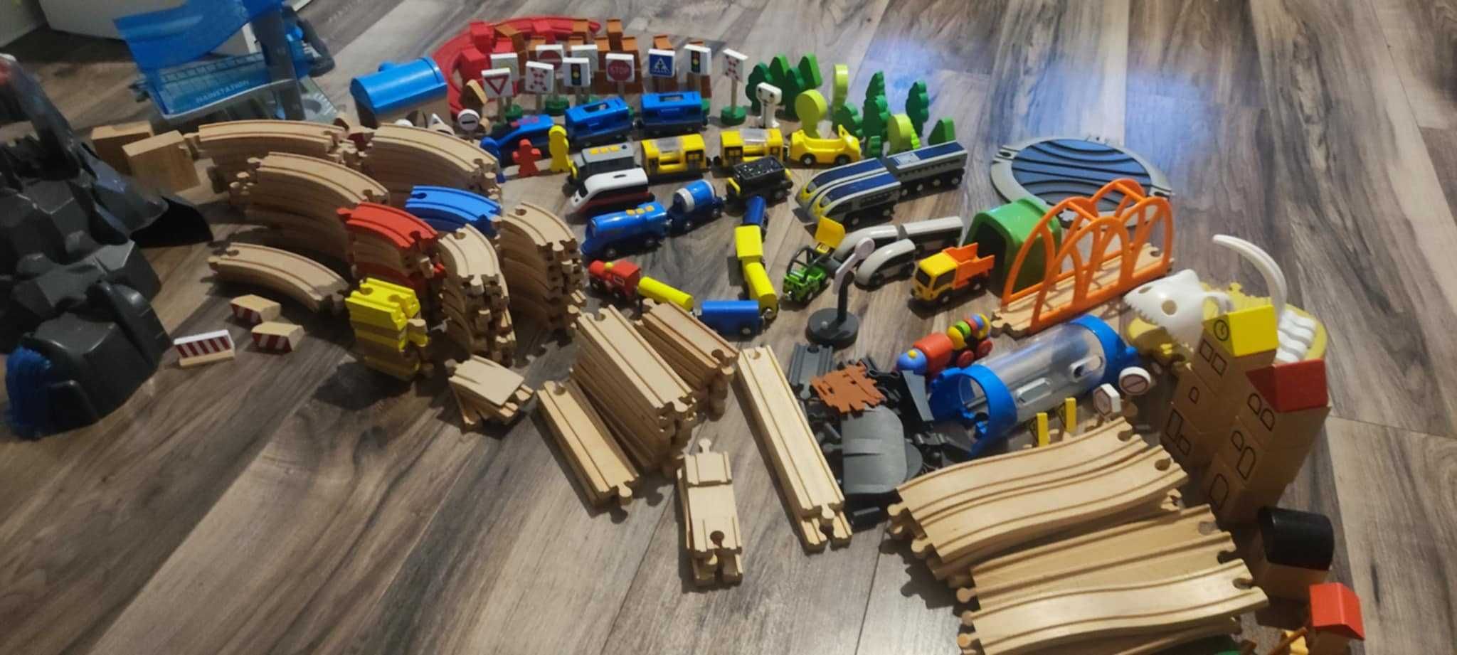 Sine tren de lemn Ikea, Lidl etc, plus trenuri, locomotive electrice