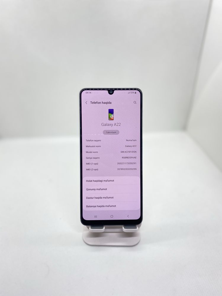 Samsung Galaxy A22 ideal
