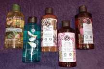 Set 5 geluri de dus 400ml argan Mango Monoi cafea oferta