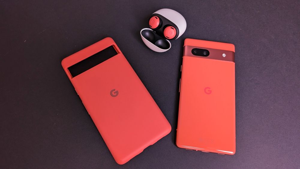 Google Pixel 7a Coral Pixel Buds Original Case