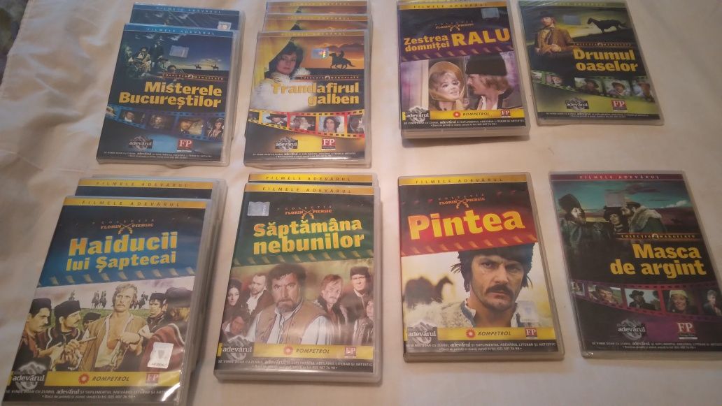 Dvd filme celebre romanesti cu Florin Piersic