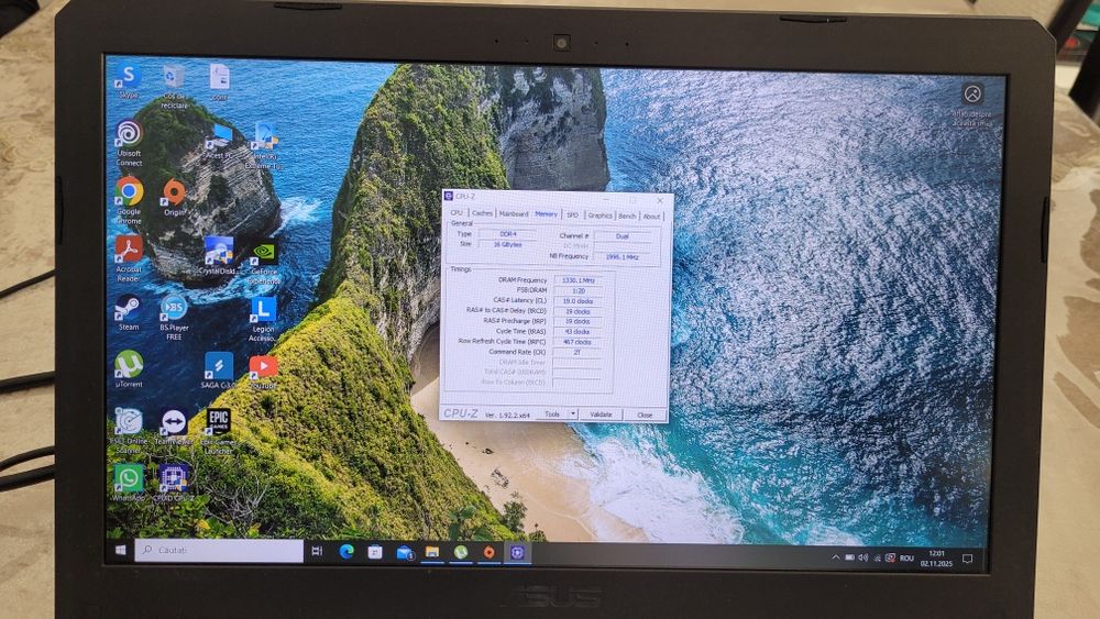 Laptop gaming ASUS FX504, 15.6", i5, GTX 1060, SSD 128gb + 1tb HDD