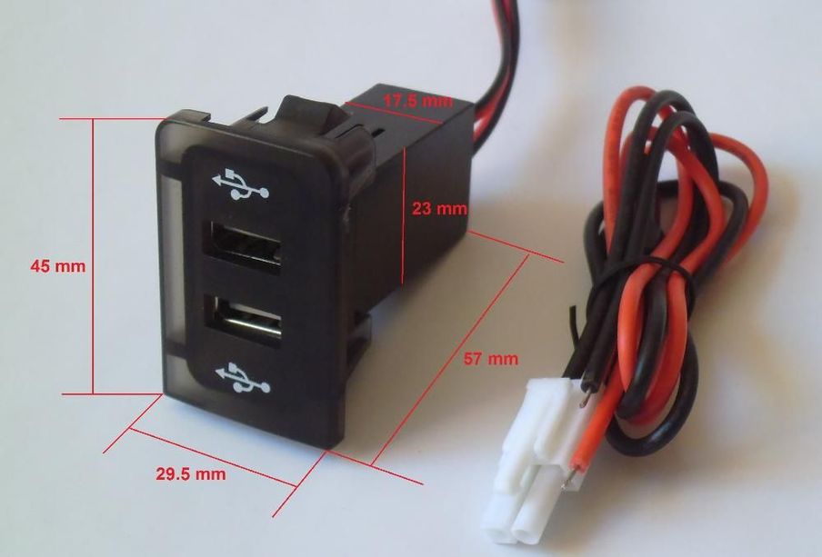 Двойно USB УСБ за вграждане за VW Голф 4/Бора 4 VW Golf 4/Bora 4/Jetta