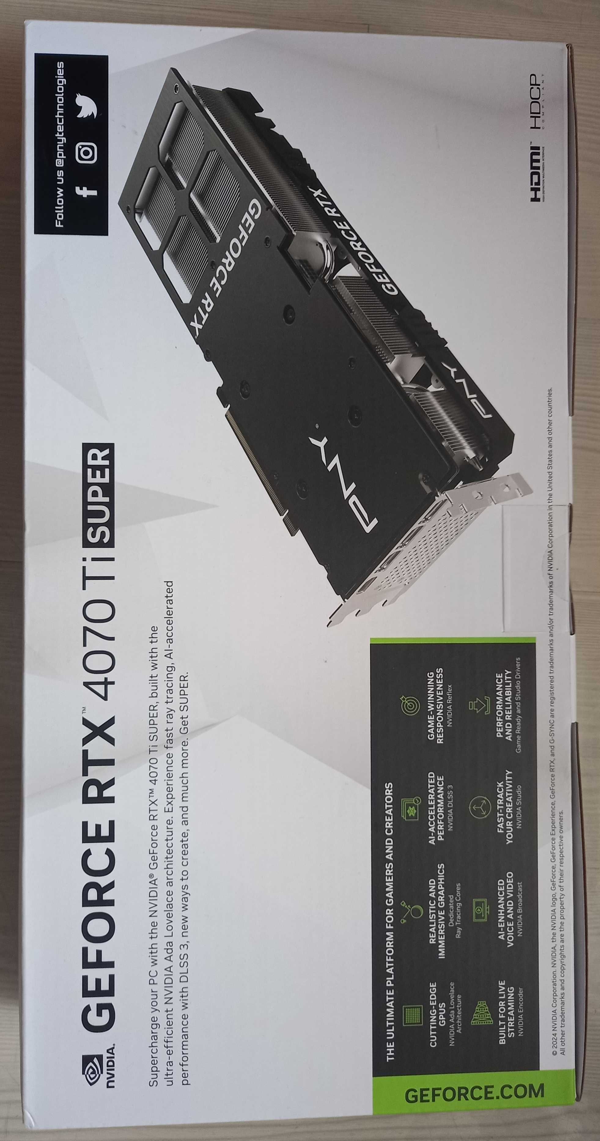 Placa video PNY Geforce RTX 4070 TI SUPER 16GB