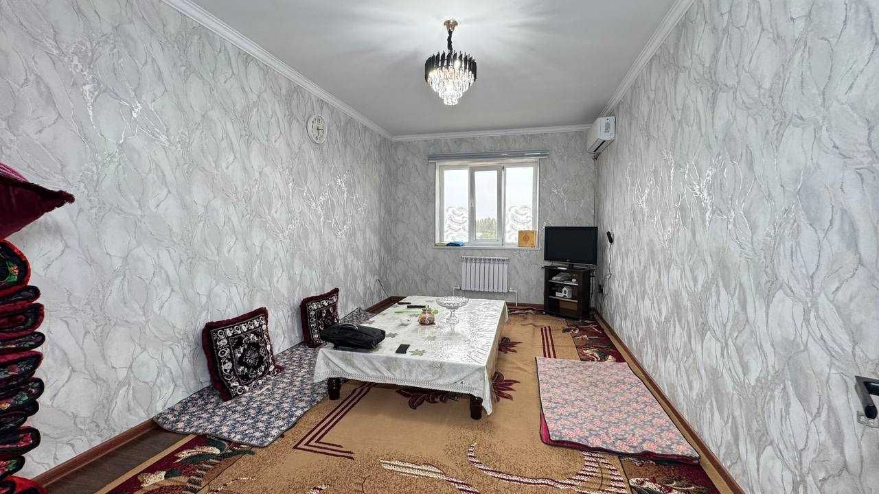 Миндонобод 3 хонали янги қурилган квартира сотилади.ID: 1183