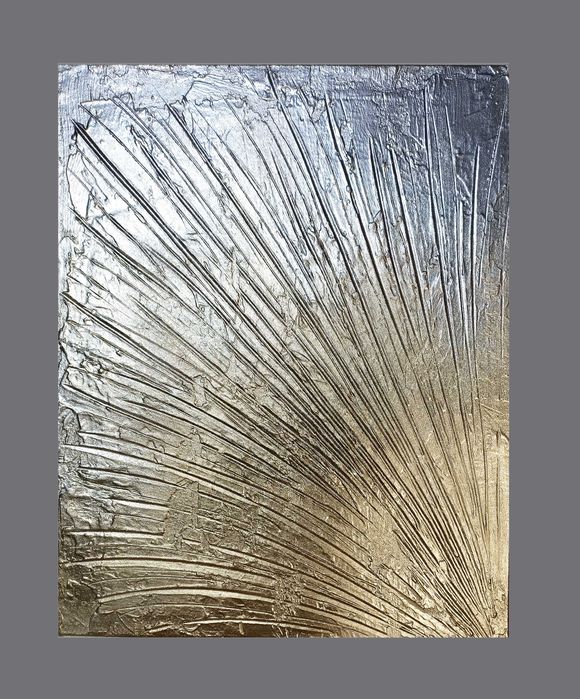 Картина абстракция золото