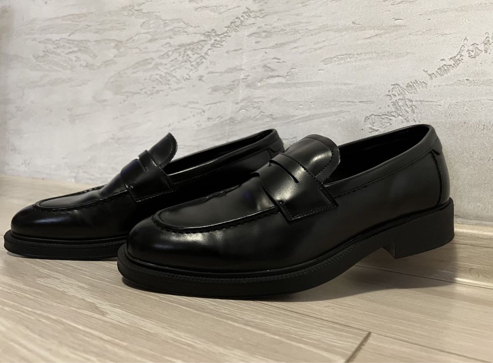 Zara мъжки кожени обувки/мокасини