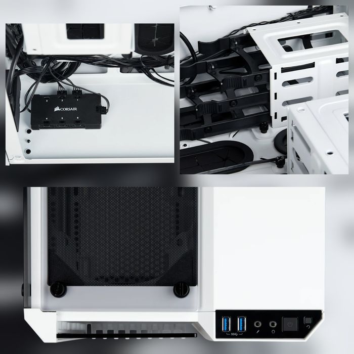 Carcasa gaming CORSAIR Crystal Series 280X RGB White Full RGB