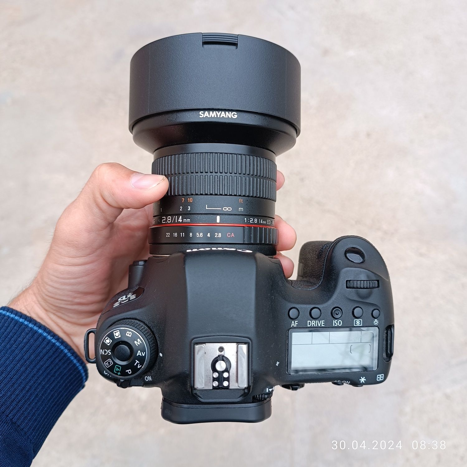 Canon 6D + Samyang 14 mm