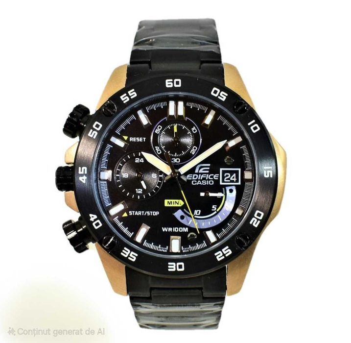 Ceas Sport Casio Edifice EFR 558 gold-b ,Black friday NOU, Garantie