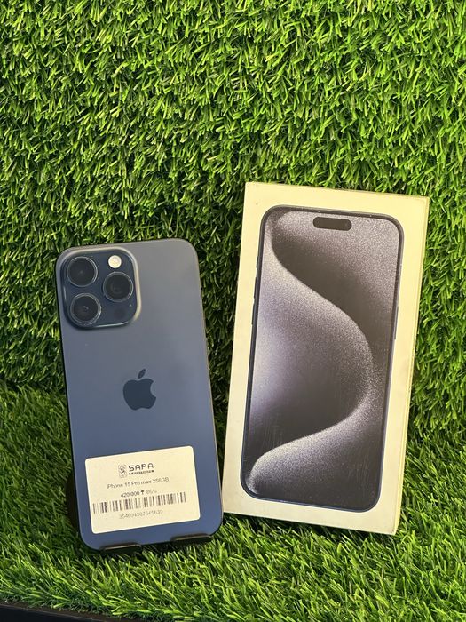 Айфон 15 про макс синий 256гб