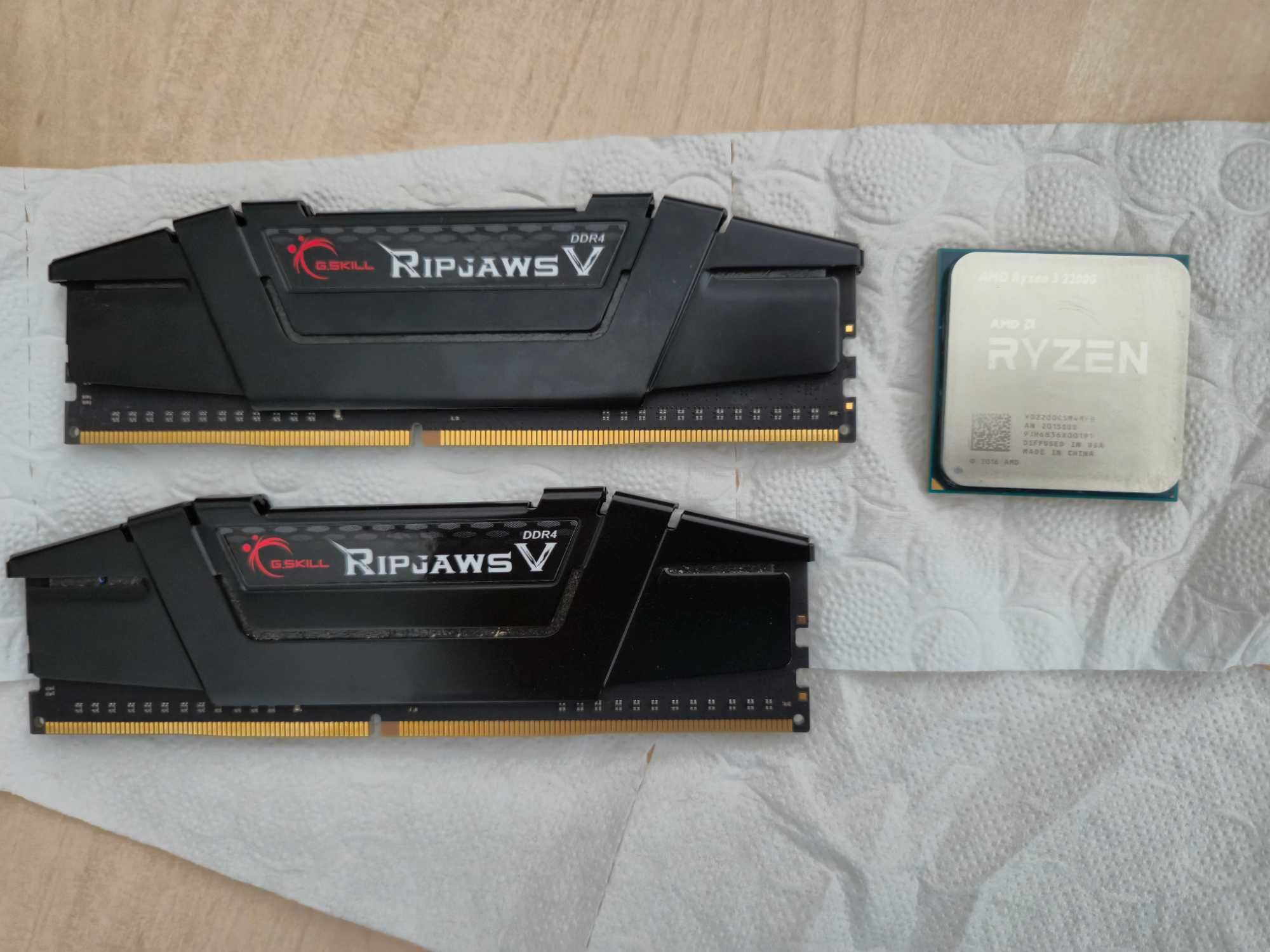 Процесор Ryzen G2200 и Рам памет 2x8GB DDR4 Gskill 3600mhz