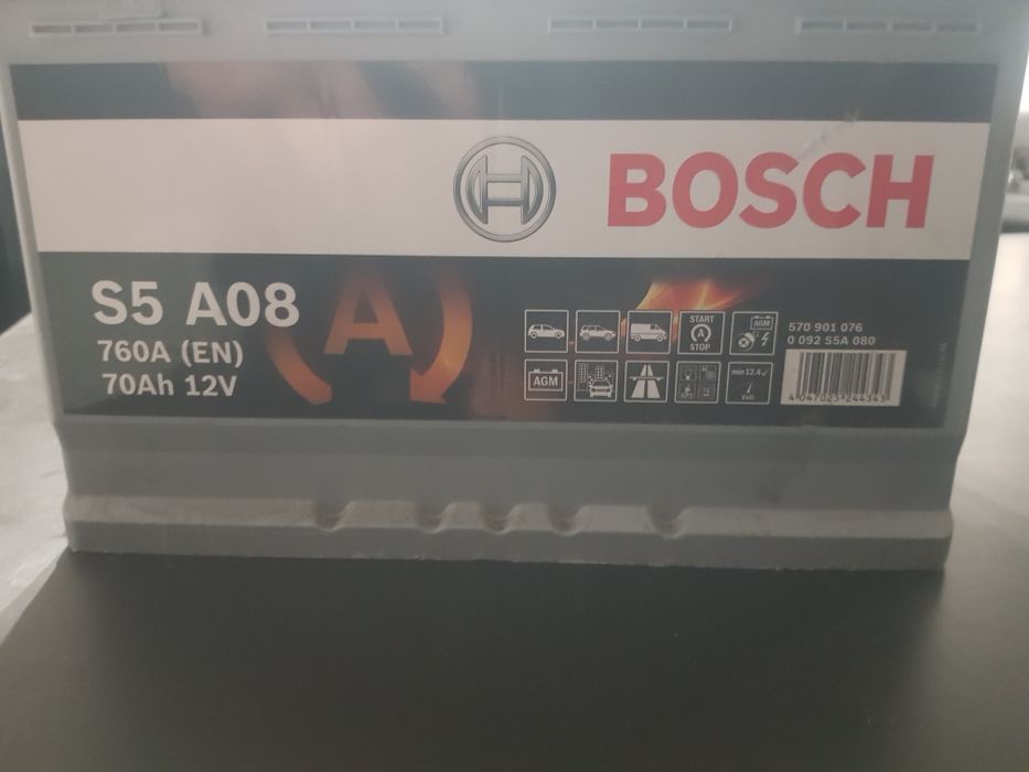 Baterie AGM aproape noua Bosch s5 a08