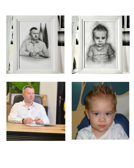 Tablouri personalizate în creion
