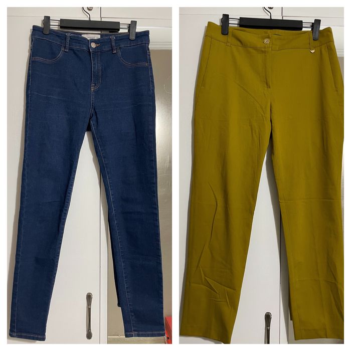 Продаю женские брюки (джинсы Mango и цветные классические)