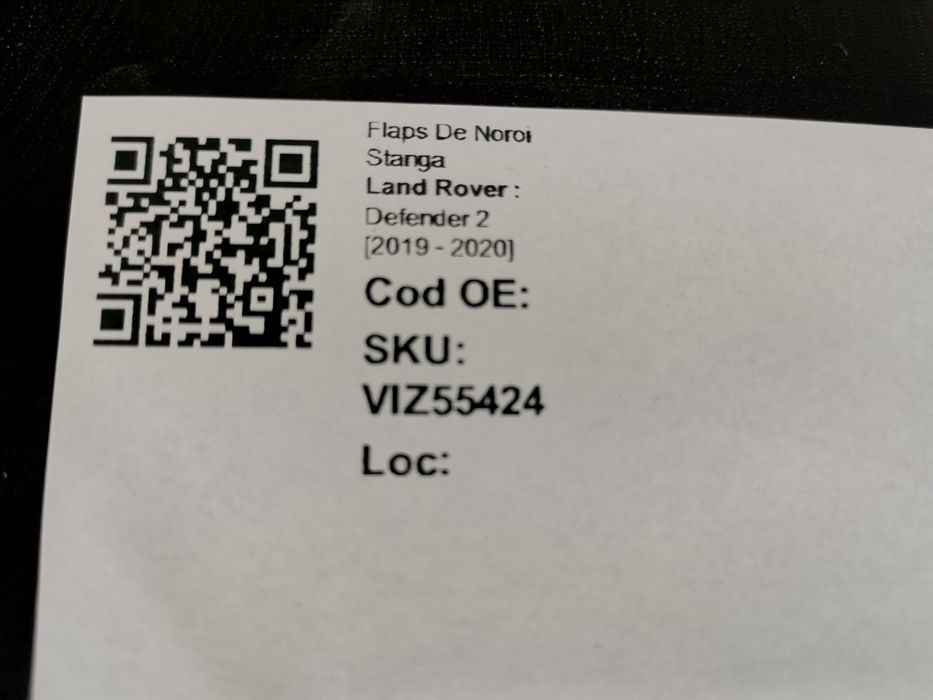 Калобрани Ляв Заден / Flaps De Noroi Stanga Spate Land Rover Defender