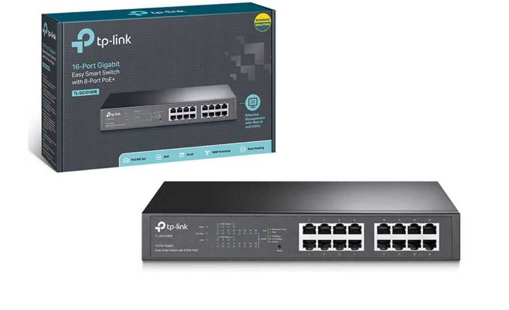 Коммутатор PoE TP-LINK TL-SG1016PE