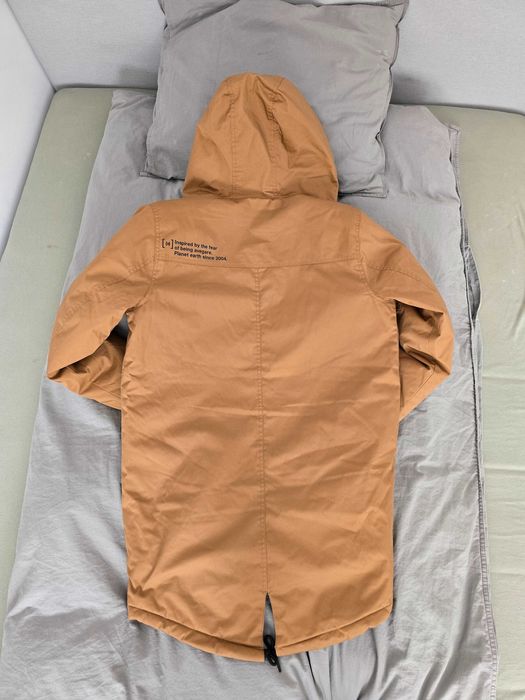 Geacă de iarnă bărbați Cropp (Parka) cu glugă, maro, mărime S, nouă.