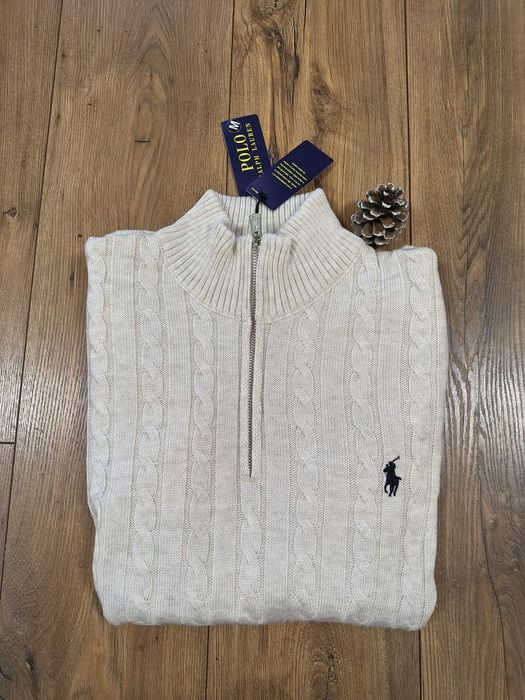 Pulover clasic RL, half Zipper, mărimea S și XL