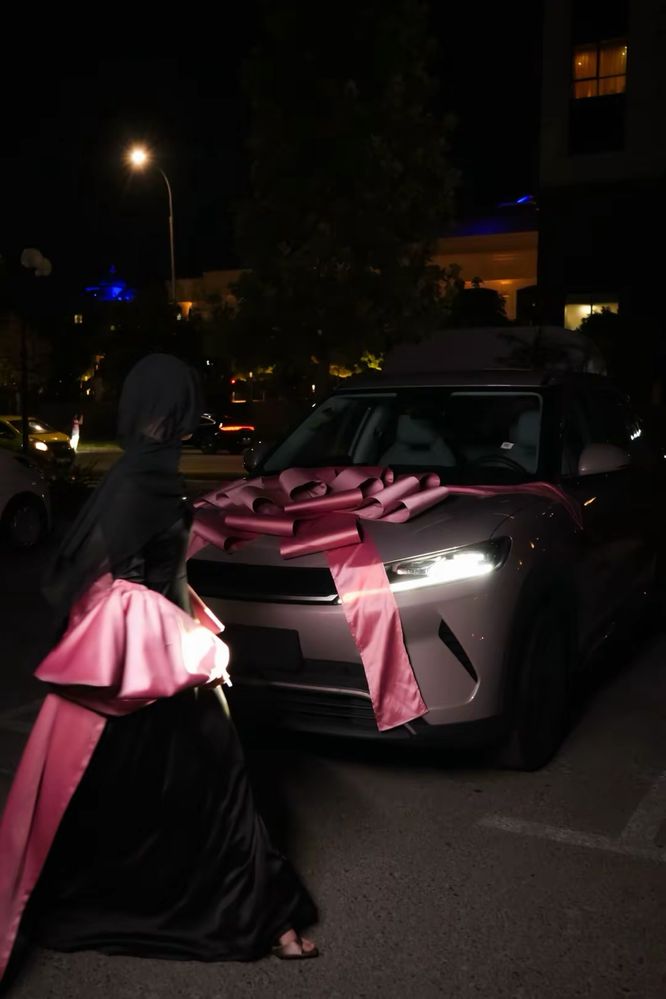 Подарочный бант для автомобиля