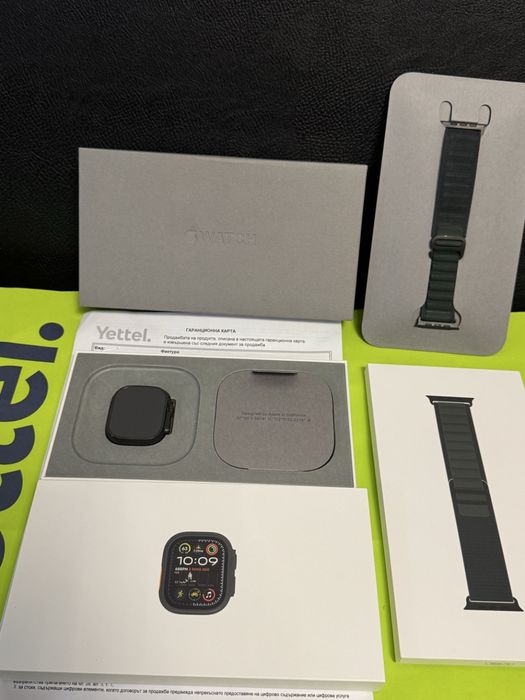 КАТО НОВ 49mm Apple watch Ultra 2 Гаранция Yettel 2026г. Black