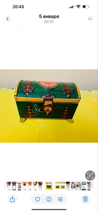 Шкатулка металическая,советских времен.