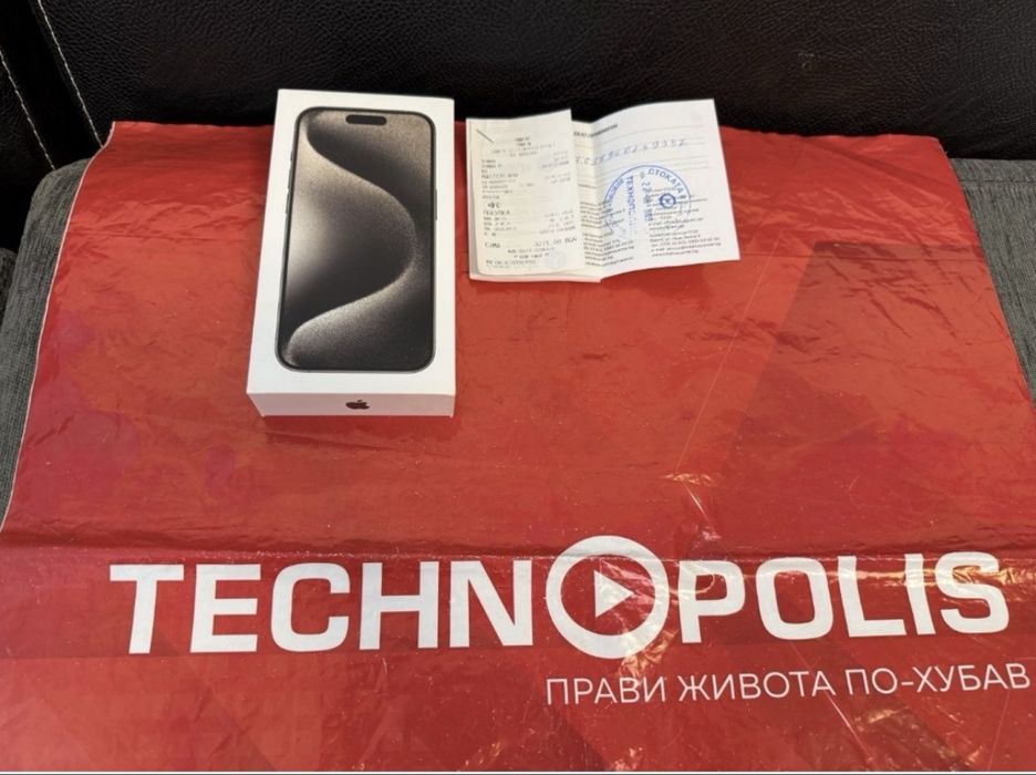 512GB iPhone 15 Pro Technopolis Гаранция до 2025 г. Natural