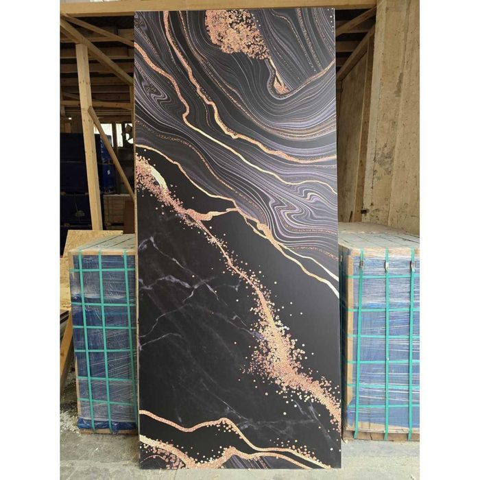 PVC Карбоно - Бамбуков  стенен панел № DY 2427 - 1.22m/8mm/2.80m