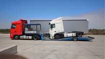 Inchiriem trailer pentru transport cap tractor si utilaje