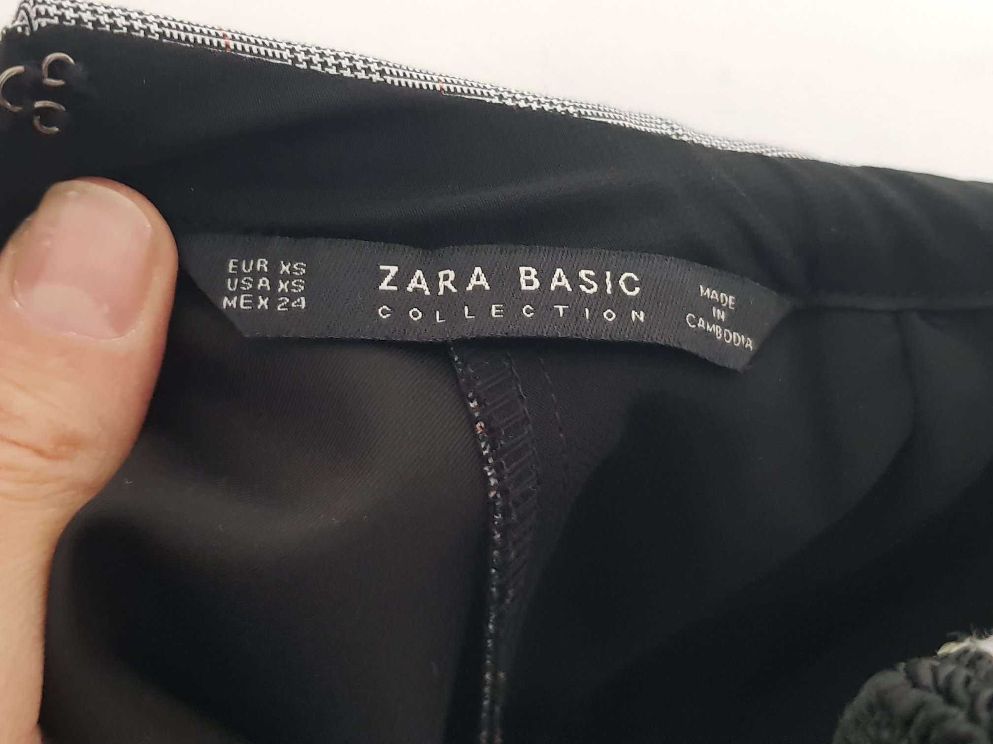 Карирана рокля с яка ZARA XS