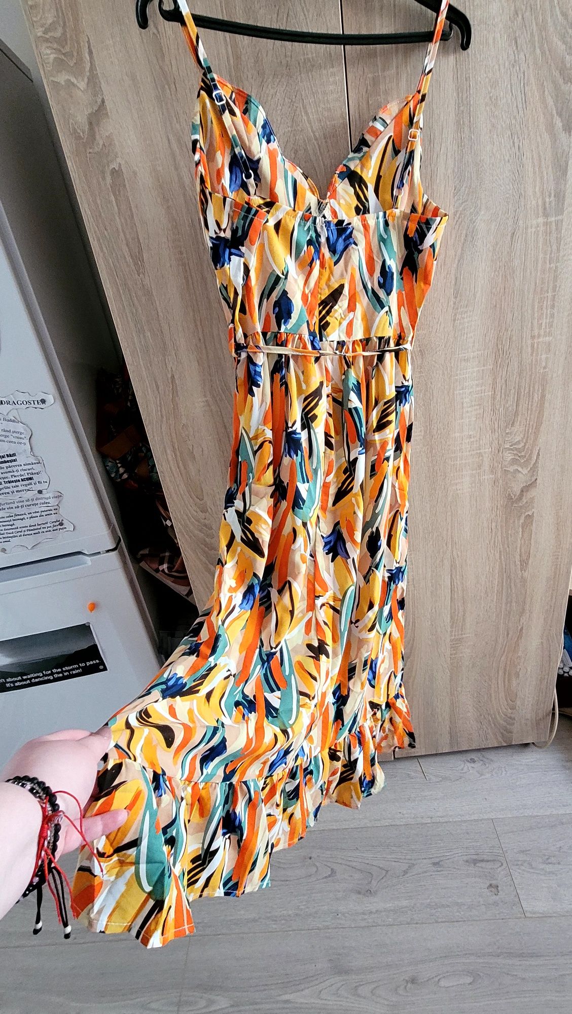 Rochie imprimeu colorat L
