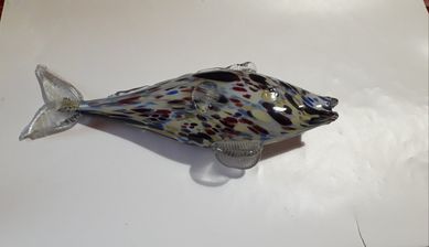 Стъклена рибка за декорация