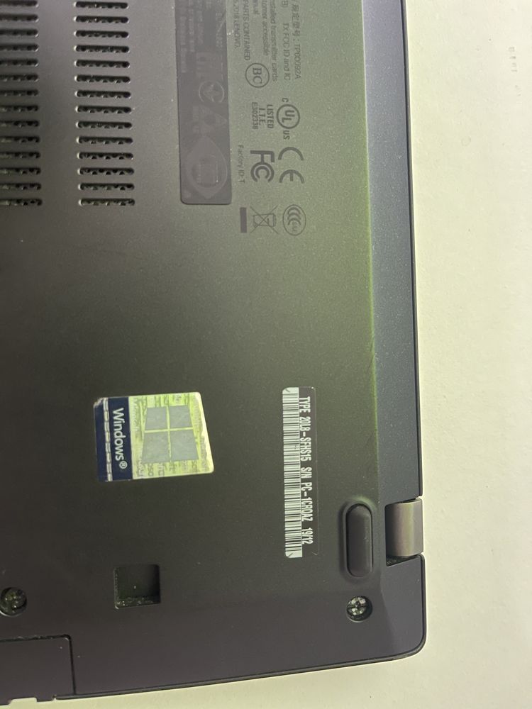 Laptop Lenovo Thinkpad t480s ssd 256gb