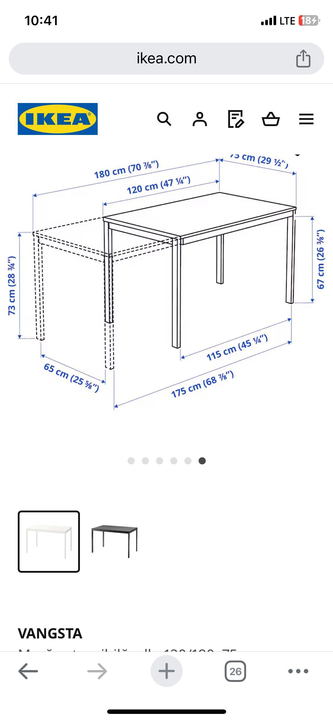 Mese extensibile si fixe, scaune IKEA