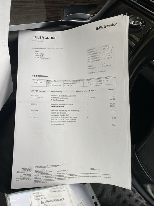 Bmw seria 730 model long euro 5