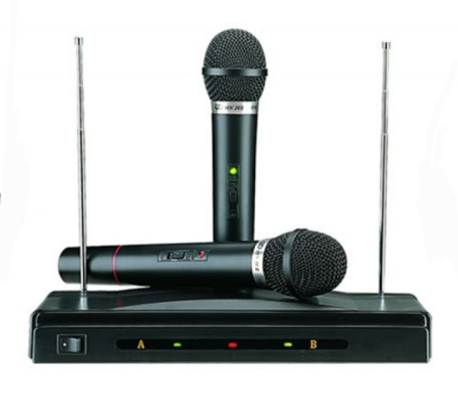 Set 2 microfoane wireless K&K AT 306 emisie FM
