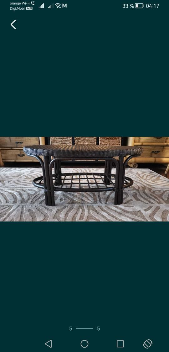 Masa bambus ratan living terasa gradina mobilier horeca restaurant