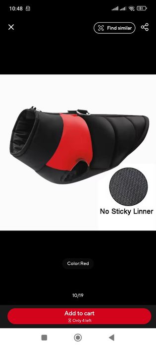 Haină câine, impermeabila, cu fermoar, toamnă-iarnă