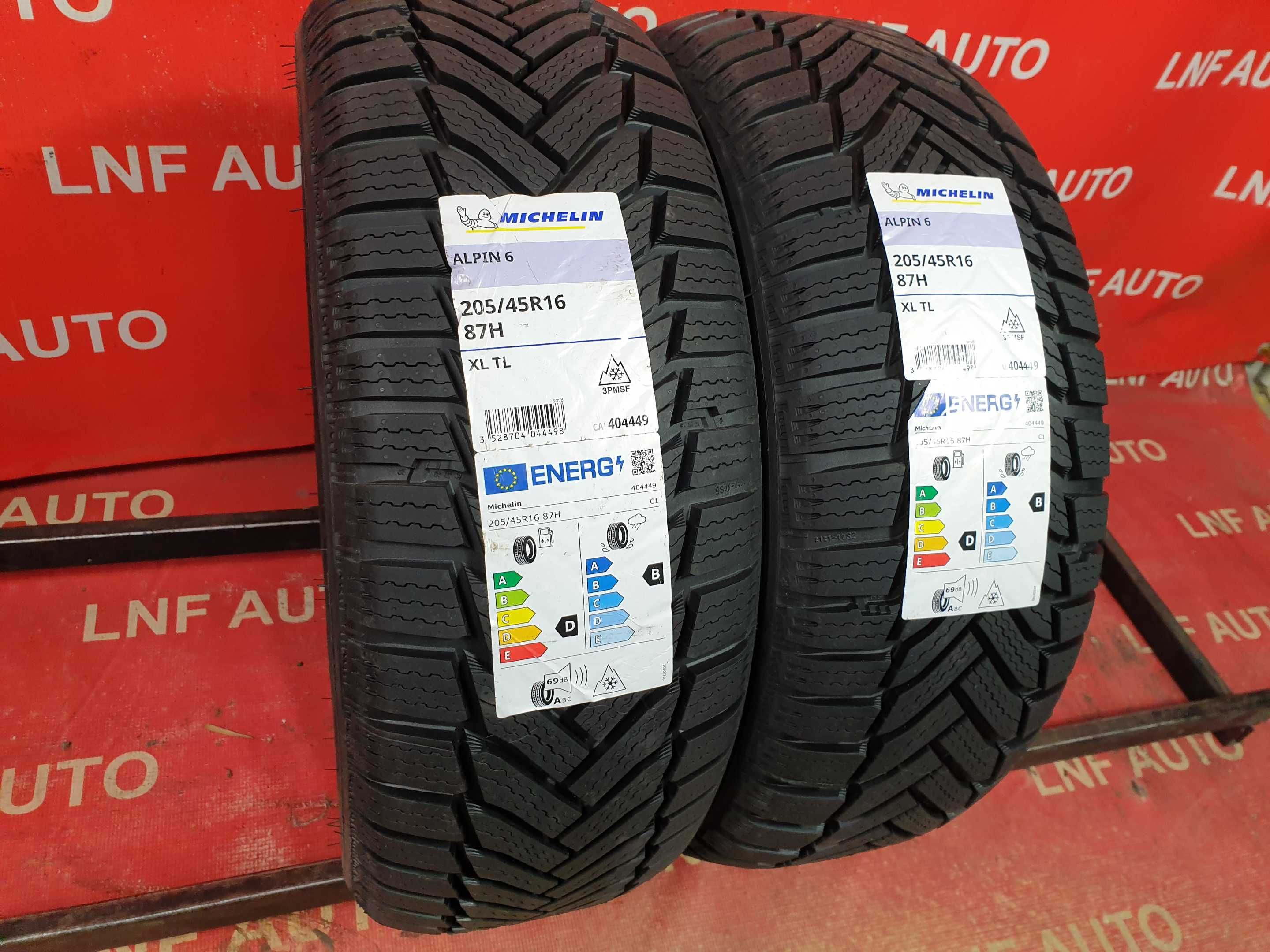 Anvelope de IARNA - 205/45/16 - Michelin 6 - NOI - DOT 2021 !