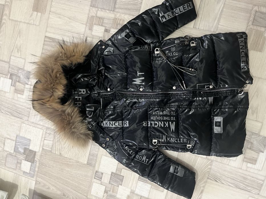 Пуховик зимний, на девочку, 122 см