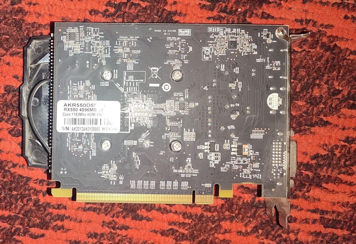 Видеокарта RX 550 4gb DDR5
