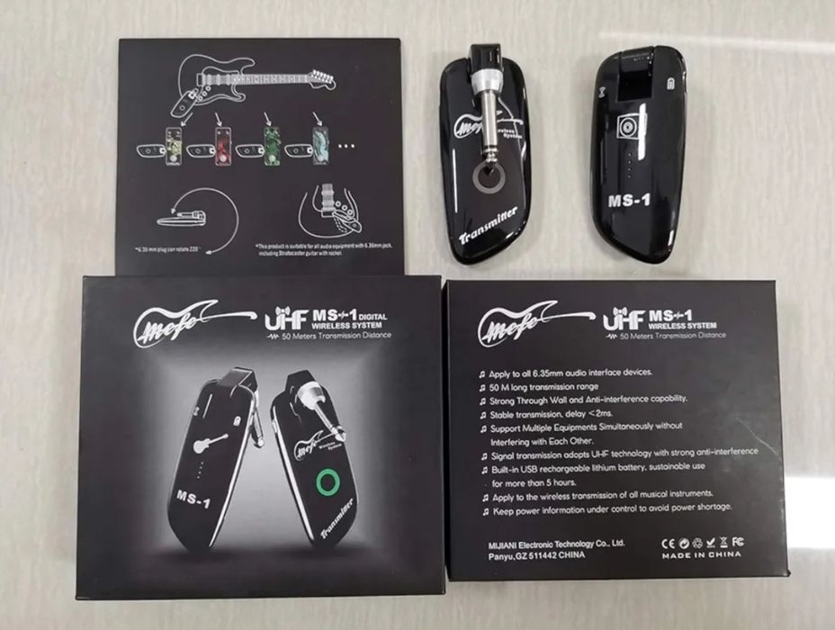 Перезаряжаемая, беспроводная гитарная система MEFE  MS-1