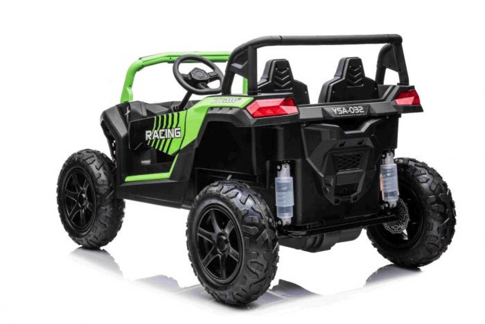 UTV electric copii 5-15 Ani Racing 032 cu 2 Locuri,100kg,15km/h Verde