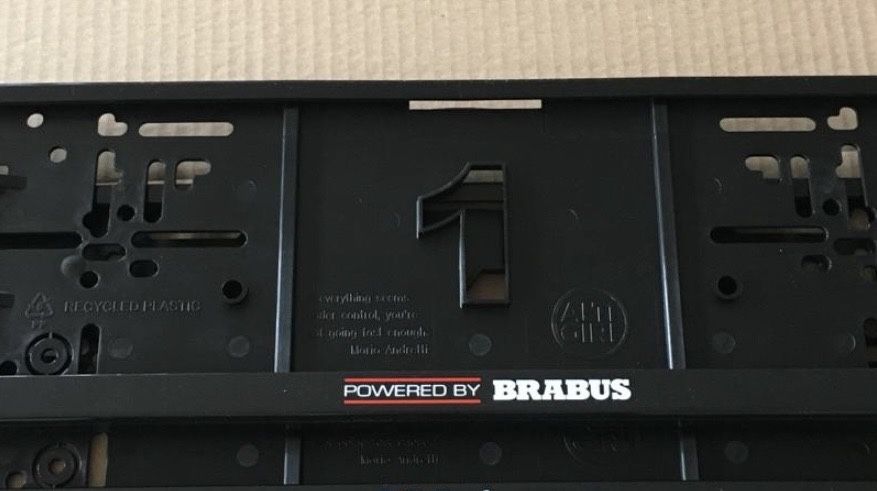 Рамки за номер АМГ Мерцедес държачи подложки MERCEDES S63 AMG BRABUS