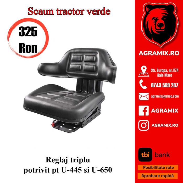 Scaune pt tractoare UTB 445,650 cu reglaj triplu Agramix noi